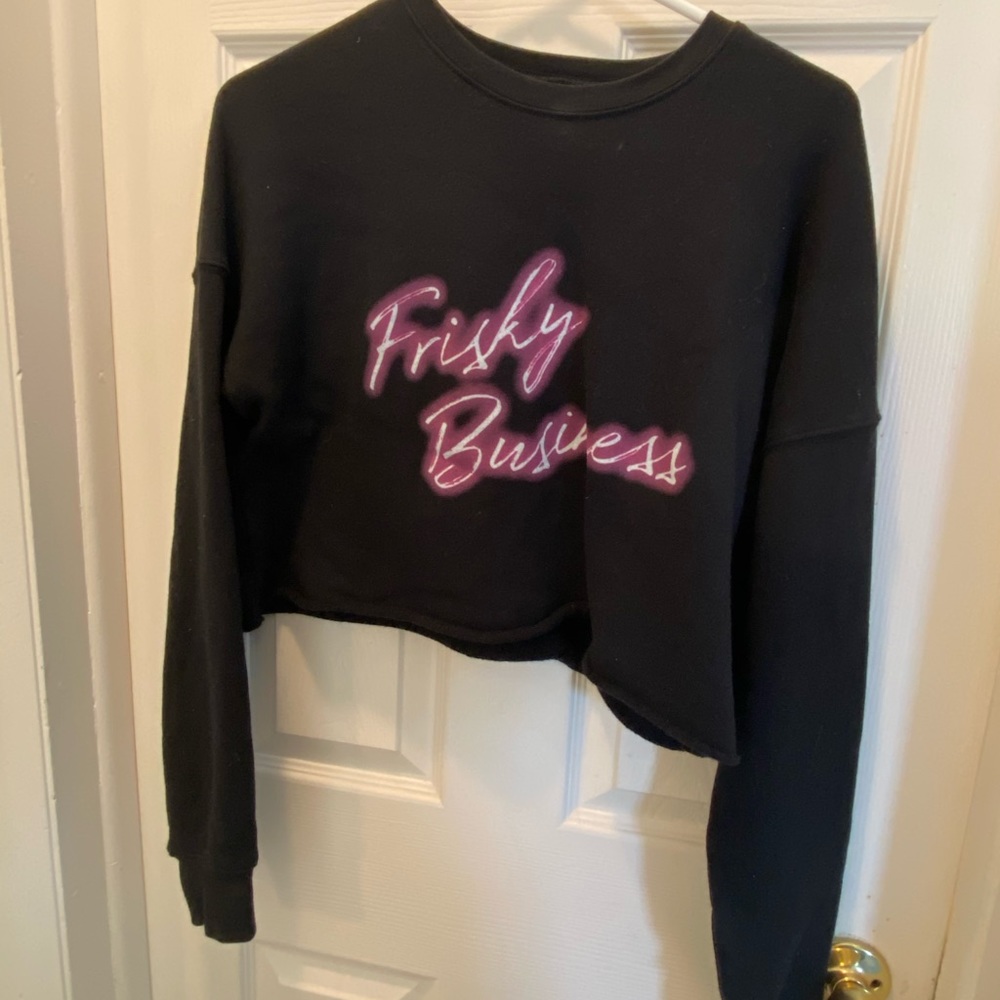 Kittenish Frisky Business cropped sweatshirt